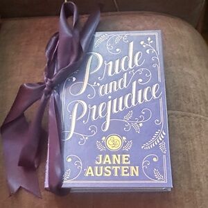 Purple Pride and Prejudice Book with Ribbon